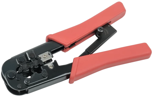 ITK Инструмент обжим для RJ-45,12,11 с храп. мех. сине-оранж
