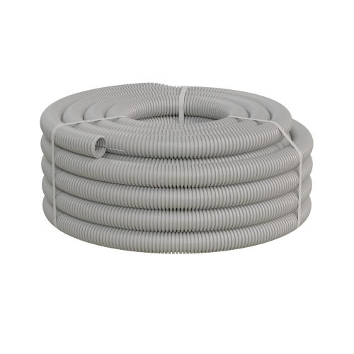 Труба ПВХ гофрир. тяжелая, с зондом диам. 40мм, огнестойкость E90 (1шт = 20м) Экопласт