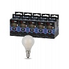 Лампы СВЕТОДИОДНЫЕ F-LED P45-9w-840-E14 frost ЭРА (филамент, шар мат, 9Вт, нейтр, E14)