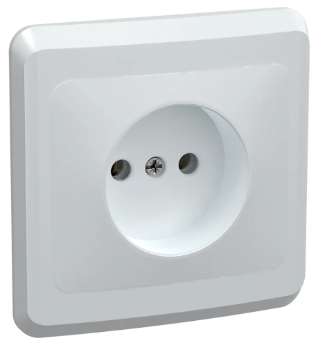 Розетка 1 мест. С/П без з/к без защ.штор РС10-2-ВБ 10А ВЕГА (белый) IEK