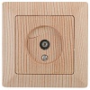 4-301-11  Intro Розетка TV одиночная, СУ, Solo, сосна
