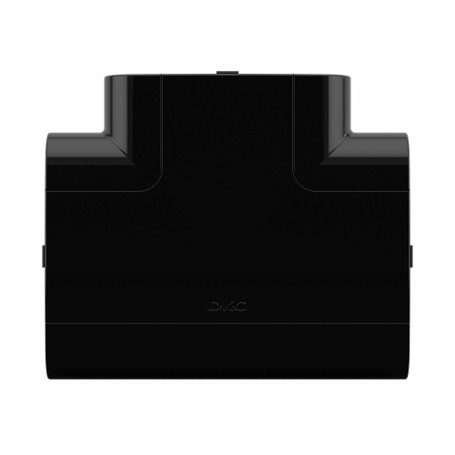 Тройник 90х50 мм, черный