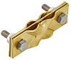 Зажим заземл. диаг. пол./прут.-пол./прут. латунь IEK