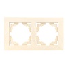 Валенсия рамка 2-местная кремовая EKF