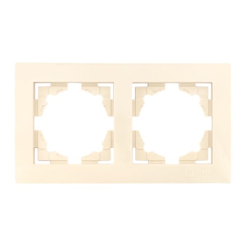 Валенсия рамка 2-местная кремовая EKF Валенсия рамка 2-местная кремовая EKF