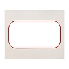 Стокгольм Рамка для розетки 2-местная белая с линией цвета красный EKF PROxima