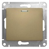 GLOSSA 1-клавишный ПЕРЕКЛЮЧАТЕЛЬ с подсветкой, сх.6а, 10АХ, механизам, ТИТАН