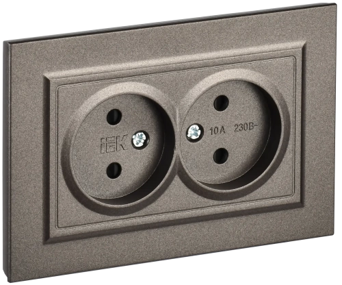 BRITE Роз. 2-я без з/к с з/ш 10А в сб. РСш12-2-БрТБ бр. IEK