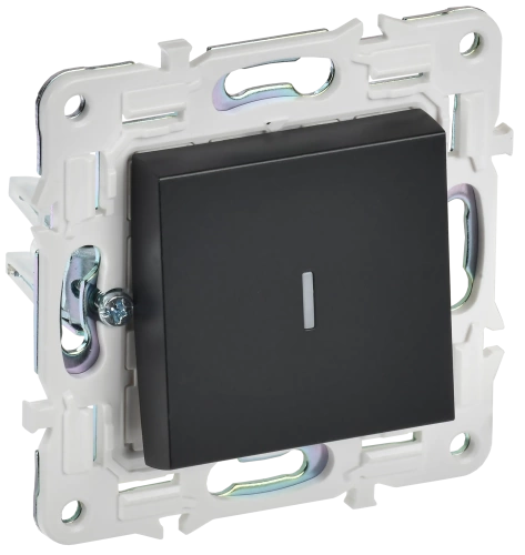 SKANDY Выключ. 1-кл. с инд. 10А SK-V07Bl черн. IEK