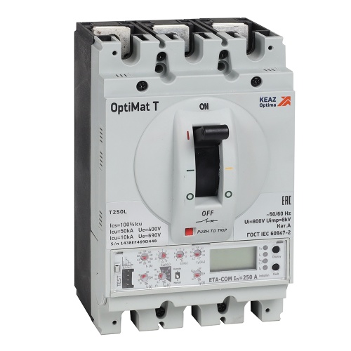 OptiMat T250H-RCA ETA 250A 4P