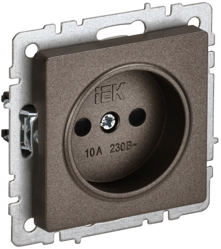 BRITE Роз. без з/к с з/ш 10А РСш10-2-БрТБ бр. IEK BRITE Роз. без з/к с з/ш 10А РСш10-2-БрТБ бр. IEK