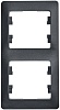 GLOSSA 2-постовая РАМКА, вертикальная, АНТРАЦИТ