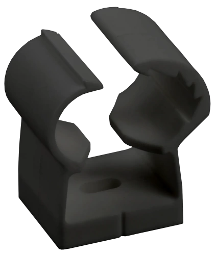 Клипса с фикс. для глад. труб 26-32мм черн. (18шт/упак) IEK