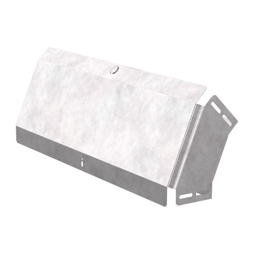 Угол вертикальный внешний 45 градусов с крышкой Стандарт 600х100 Промрукав Угол вертикальный внешний 45 градусов с крышкой Стандарт 600х100 Промрукав