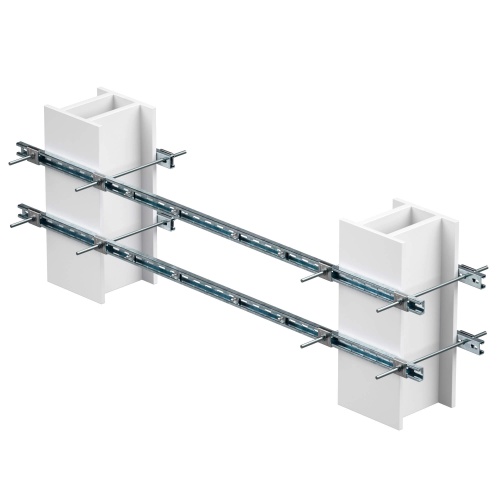 Обжимной комплект монтажных профилей тип 3 , крепеление к двум стойкам, размерами 250 на 240 мм , длина  профиля 800 мм , для крепеления 1 оболочки(ек) одоного типорзамера с видом защиты Ex  e, горячеоцинкованный