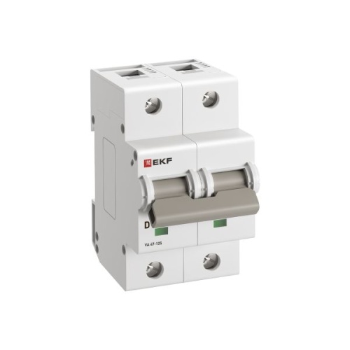 Автоматический выключатель 2P 125А (D) 15кА ВА 47-125 EKF PROxima