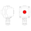 Взрывонепроницаемый пост управления из алюминия LCSD-01-B-MC-P1R(11)x1-PCMB-KAEPM3MHK-20