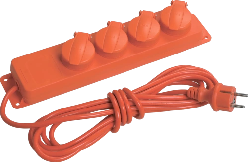 Удлинитель У04В 4 места с защитными крышками IP44 2Р+PE/5метров 3х1мм2 16А/250В ИЭК Удлинитель У04В 4 места с защитными крышками IP44 2Р+PE/5метров 3х1мм2 16А/250В ИЭК