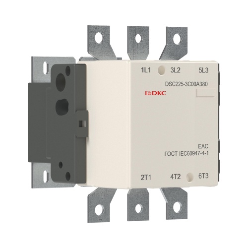 Магнитный контактор DSC225-3C00A380 225А 110кВт (AC3) кат 380В AC Магнитный контактор DSC225-3C00A380 225А 110кВт (AC3) кат 380В AC