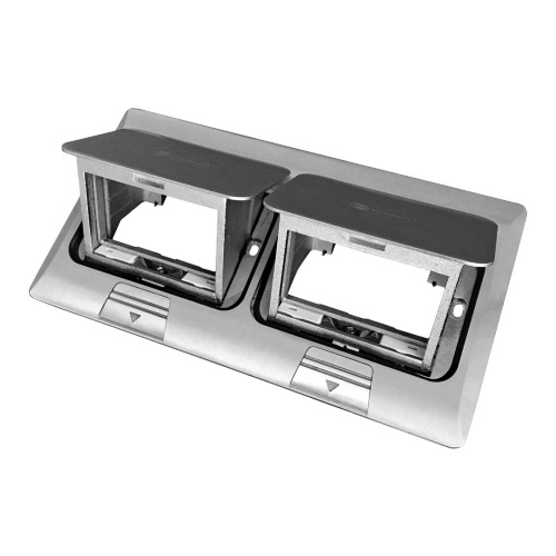 LUK/2x2ST Люк в пол на 2x2 поста (45х45мм), в комплекте с коробкой и суппортом, сталь Экопласт