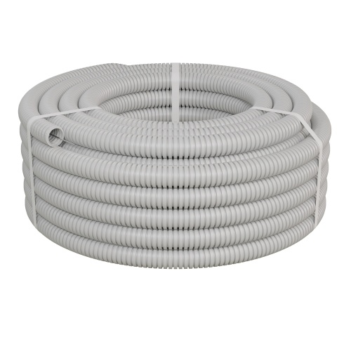 Труба ПВХ гофрир. легкая, с зондом диам 25мм (1шт = 25м) Экопласт