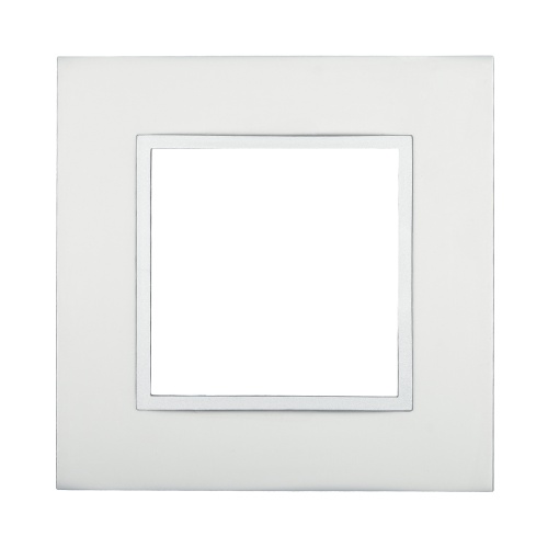 Рамка 1-постовая из натурального анодированного алюминия LK45