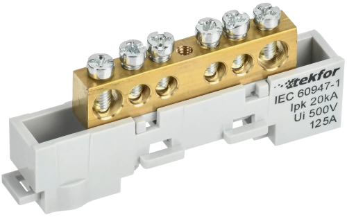 TEKFOR Шина L "фаза" неизол. на унив. держ. 6х9-6-Ср IEK