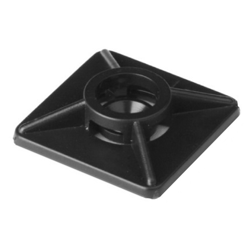 Монтажная база двойная самоклеящаяся 19x19 (спец.состав), черная для хомутов шириной до 3,6мм Монтажная база двойная самоклеящаяся 19x19 (спец.состав), черная для хомутов шириной до 3,6мм