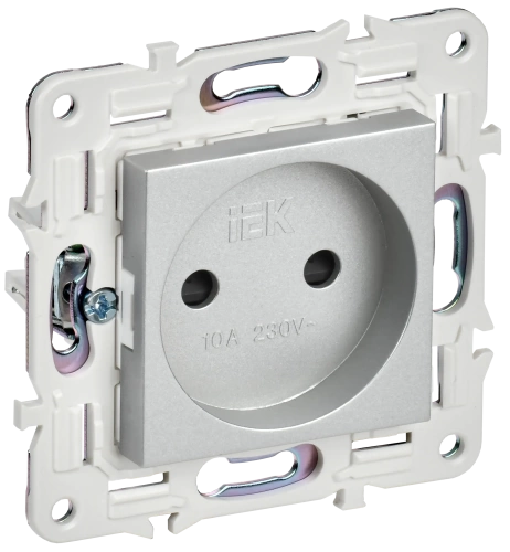 SKANDY Роз. без з/к с з/ш 10А SK-R01S сереб. IEK