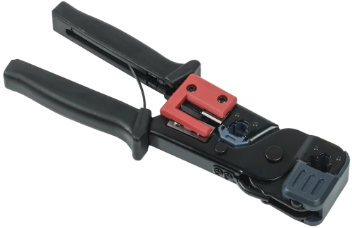 ITK Инструмент обжим RJ-45/12/11 без храп. мех. чёрн-красн. ITK Инструмент обжим RJ-45/12/11 без храп. мех. чёрн-красн.