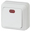 2-102-01 Эл/ус Intro Выключатель с подсветкой, 10А-250В, IP20, ОУ, Quadro, белый