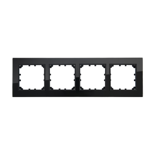 Рамка 4-постовая из натурального темного стекла LK60 Рамка 4-постовая из натурального темного стекла LK60