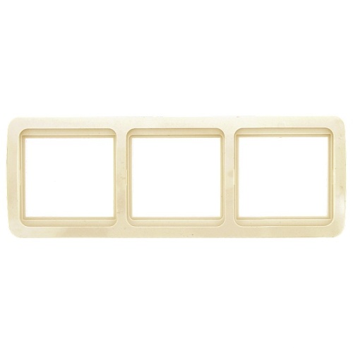 Лондон Рамка 3-местная горизонтальная бежевая EKF PROxima