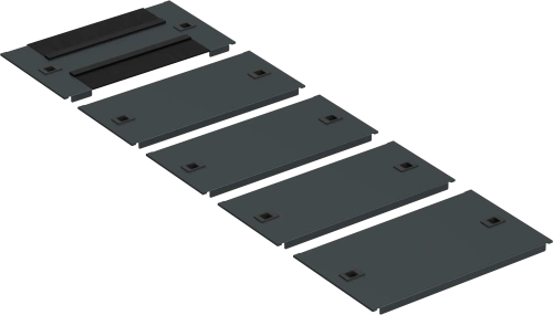 ITK by ZPAS Панель осн. шкафа 600х1200 чер. РФ