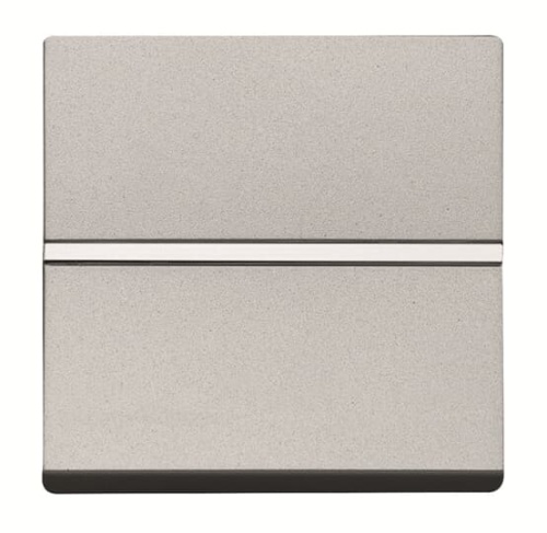 Механизм 1-клавишного 1-полюсного выключателя с клавишей, 2-модульный, серия Zenit, цвет серебристый  N2201 PL (N2201 PL)