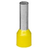 Наконечник-гильза с изол. фланцем для жилы сечением 25кв.мм, длина контактной части  16мм, желтый