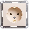 W59 РОЗЕТКА с заземлением без шторок, 16А, механизм, СЛОНОВАЯ КОСТЬ