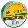 MIXTAPE 3 Изолента 0,13х15мм зеленая 10м IEK