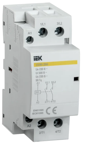 Контактор модульный КМ40-20М AC IEK