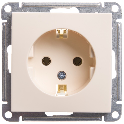 W59 РОЗЕТКА с заземлением без шторок, 16А, механизм, СЛОНОВАЯ КОСТЬ W59 РОЗЕТКА с заземлением без шторок, 16А, механизм, СЛОНОВАЯ КОСТЬ