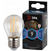 Лампы СВЕТОДИОДНЫЕ F-LED P45-9w-840-E27 ЭРА (филамент, шар, 9Вт, нейтр, E27)