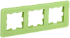 BRITE Рамка 3-мест. РУ-3-2-Бр стекло эко грин RE IEK