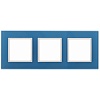 14-5103-28 Эл/ус ЭРА Рамка на 3 поста, стекло, Эра Elegance, голубой+бел