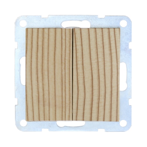 Выключатель 2-кл.(схема 5) 16 A, 250 B (сосна) LK60