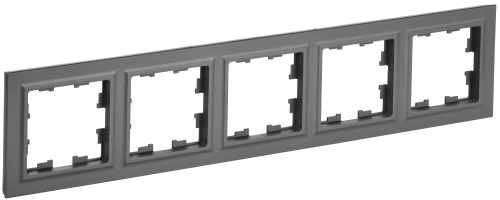 BRITE Рамка 5-мест. РУ-5-БрГ граф. IEK