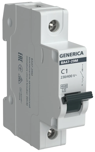 Авт. выкл. ВА47-29М 1P 1А 4,5кА C GENERICA