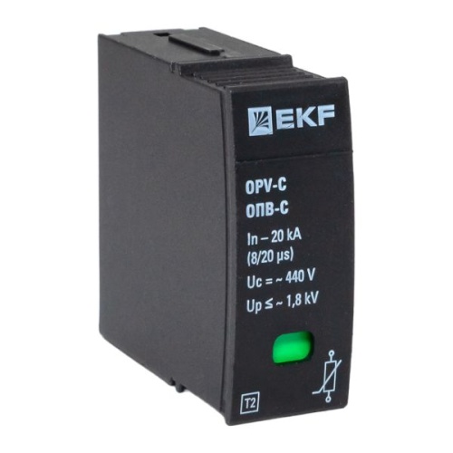 Сменный модуль к ОПВ-C In-20кА 440В с сигнализацией EKF Сменный модуль к ОПВ-C In-20кА 440В с сигнализацией EKF
