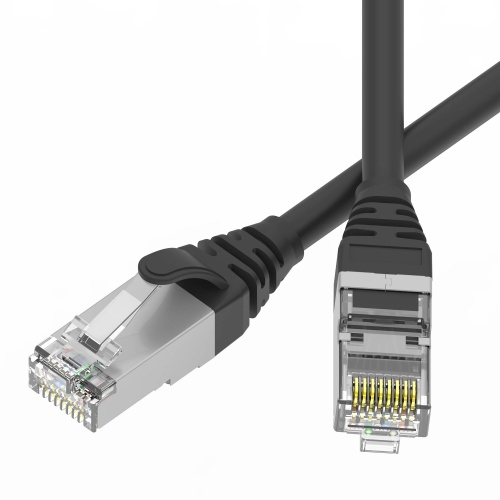 Патч-корд экранированный SLIM CAT6 U/FTP 4х2, 28 AWG, LSZH, чёрный, 5м Патч-корд экранированный SLIM CAT6 U/FTP 4х2, 28 AWG, LSZH, чёрный, 5м