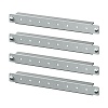 Горизонтальные дверные рейки для навесных корпусов, ширина одностворчатой двери 300 мм, 4 шт.
