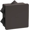 Коробка расп. КМ41235 85х85х40мм IP44 6 вв. черная IEK